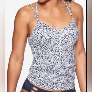 Athleta Swim Aqualuxe Confetti Tankini Top